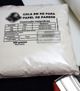Cola para Papel de Parede Prime C.M.C. em Pó - 500g (RENDIMENTO 40 ROLOS)