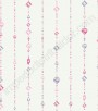PÁG. 018 - Papel de Parede Vinílico Disney York (Americano) - Pedrinhas Preciosas Princesas (Branco/ Rosa/ Lilás)