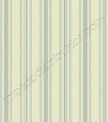 PÁG. 04 - Papel de Parede Vinílico Ashford Stripes (Americano) - Listras (Azul Claro/ Marfim/ Bege)