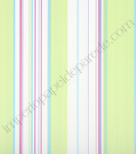 PÁG. 05 - Papel de Parede Vinílico Classic Stripes (Americano) - Listras (Verde/ Azul/ Lilás/ Roxo/ Branco)