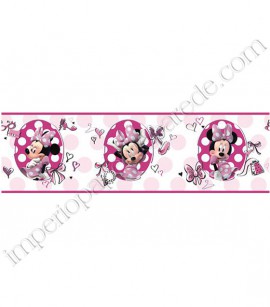 PÁG. 068 - Faixa Vinílica Decorativa Disney York II (Americano) - Minnie (Tons de Rosa)
