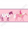 PÁG. 076 - Faixa Vinílica Girl Power (Americano) - Cavalos (Tons de Rosa/ Estampas Coloridas)