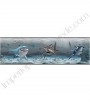 PÁG. 101 - Faixa Vinílica Decorativa Disney York II (Americano) - Tubarões Procurando Nemo (Tons de Cinza/ Tons de Azul)