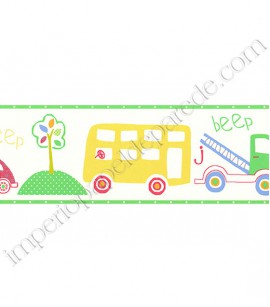 PÁG. 11 - Faixa Vinílica Decorativa Just 4 Kids (Inglês) - Transporte (Colorido)