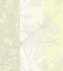 PÁG. 14 - Papel de Parede Vinílico Roberto Cavalli (Italiano) - Floral com Faixas (Off-White/ Tons de Bege/ Detalhes com Glitter Prata)