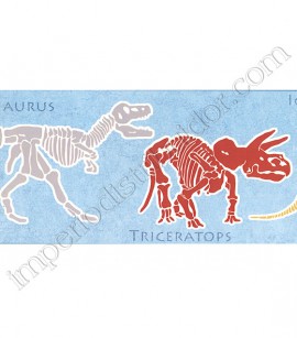 PÁG. 146 - Faixa Vinílica Decorativa Friends Forever (Americano) - Mundo dos Dinossauros (Tons de Azul/ Colorido)