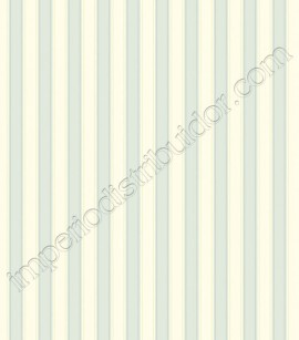 PÁG. 15 - Papel de Parede Vinílico Ashford Stripes (Americano) - Listras (Amarelo/ Creme/ Azul)