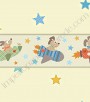 PÁG. 158 - Faixa Vinílica Decorativa Peek-a-Boo (Americano) - Cachorrinho Astronauta (Tons de Bege/ Colorido)