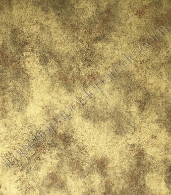 PÁG. 24 - Papel de Parede Vinílico Bright Wall (Americano) - Efeito Manchado (Dourado/ Leve Marrom Claro)
