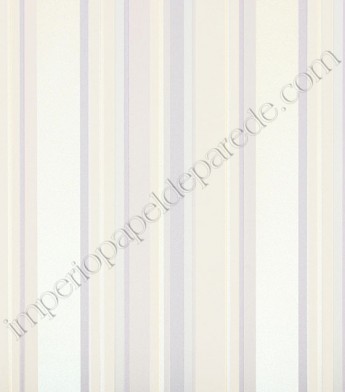 PÁG. 28 - Papel de Parede Vinílico Classic Stripes (Americano) - Listras (Champagne/ Gelo/ Bege Claro/ Detalhes com Brilho Perolado)