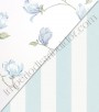 PÁG. 29 - Papel de Parede Vinílico English Florals (Inglês) - Listras Largas (Azul Claro/ Branco)