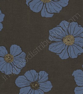 PÁG. 31 - Papel de Parede Vinílico Imagine (Italiano) - Floral (Preto/ Azul Marinho/ Bege)
