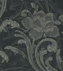 PÁG. 38 - Papel de Parede Vinílico Vinci (Italiano) - Floral em Relevo (Cinza Chumbo/ Tons Prateados/ Leve Brilho/ Detalhes com Brilho Glitter Dourado)