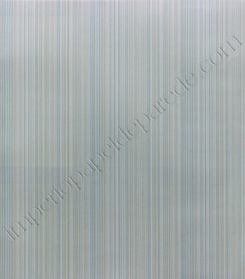 PÁG. 40 - Papel de Parede Vinílico Feature Wall (Americano) - Riscas (Tons de Azul Claro Acinzentado/ Leve Bege/ Leve Brilho)