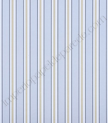 PÁG. 44 - Papel de Parede Vinílico Classic Stripes (Americano) - Listras (Tons de Azul/ Bege)