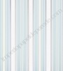 PÁG. 47 - Papel de Parede Vinílico Classic Stripes (Americano) - Listras (Tons de Azul/ Gelo/ Branco/ Detalhes com Brilho Prata)