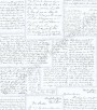 PÁG. 47 - Papel de Parede Vinílico Memories (Inglês) - Cartas Antigas (Preto/ Branco)