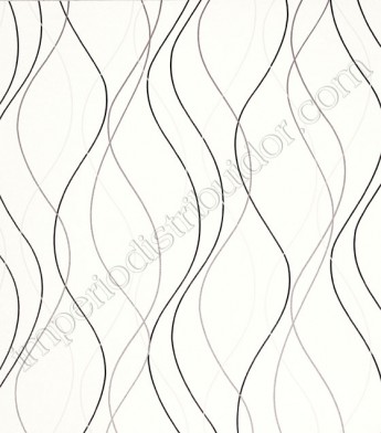 PÁG. 56/72 - Papel de Parede Vinílico Tropical Texture (Chinês) - Linhas (Tons de Rosa/ Preto/ Off-White/ Detalhes com Levíssimo Brilho)