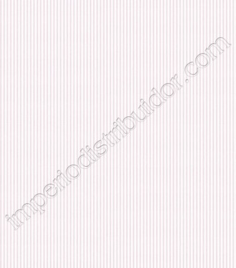 PÁG. 61 - Papel de Parede Vinílico Ashford Stripes (Americano) - Listras (Creme/ Rosa)