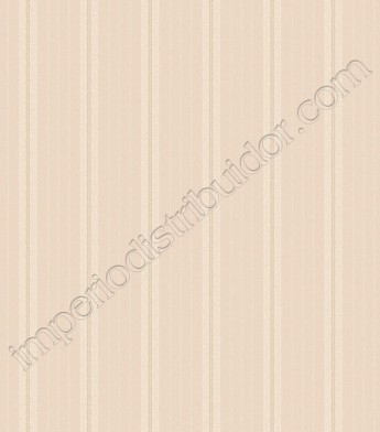 PÁG. 75 - Papel de Parede Vinílico Ashford Stripes (Americano) - Listras (Creme/ Ouro Velho/ Tons de Rosa)