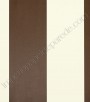 PÁG. 79 - Papel de Parede Vinílico Classic Stripes (Americano) - Listras Largas (Marrom/ Creme)