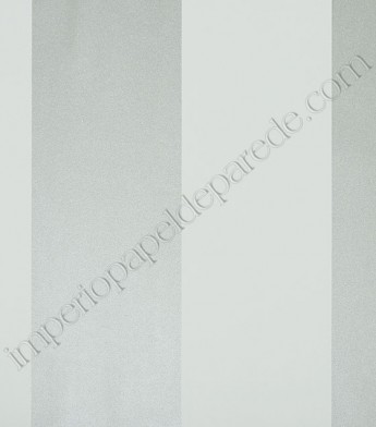 PÁG. 80 - Papel de Parede Vinílico Classic Stripes (Americano) - Listras Largas (Cinza Claro/ Prata)