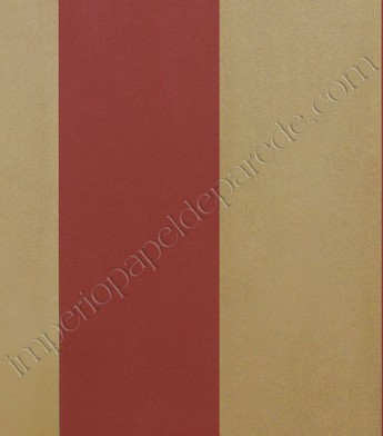 PÁG. 81 - Papel de Parede Vinílico Classic Stripes (Americano) - Listras Largas (Vermelho Escuro/ Cobre)