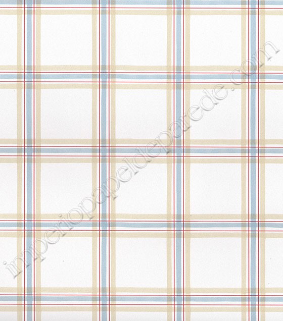 Papel de Parede Xadrez Azul - 811009 - Fragant Roses