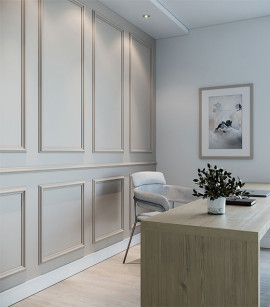 Boiserie Rodameio RM61 - 3,8 CM - Rolo com 10M - Coleção Meu Rodapé