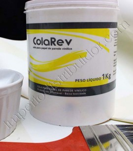 Cola REV 1 Kg - Ideal para papel Vinílico (cobre até 8 m²)