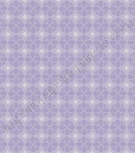 PÁG. 004 - Papel de Parede Vinílico Disney York II (Americano) - Geométrico Estilizado (Tons de Lilás/ Branco/ Detalhes com Brilho Metálico)