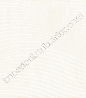 PÁG. 007 - Papel de Parede Vinílico Flow (Italiano) - Ondas (Branco/ Bege Claro/ Leve Detalhes Metálicos)