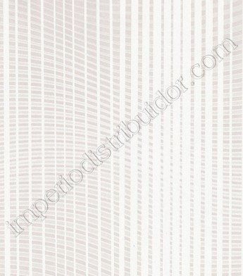PÁG. 008 - Papel de Parede Vinílico Flow (Italiano) - Listras Verticais e Onduladas (Branco/ Bege Claro Acinzentado/ Leve Detalhes Metálicos)