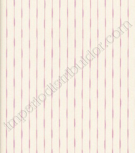 PÁG. 02 - Papel de Parede Vinílico Motivi (Italiano) - Riscas Metálicas (Off-White/ Magenta/ Detalhes Metalizados)