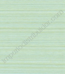 PÁG. 027 - Papel de Parede Vinílico Gioia (Italiano) - Texturizado Riscas (Tons Verde Água/ Detalhes Dourado)