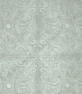 PÁG. 03 - Papel de Parede Vinílico Rustic Country (Americano) - Imitação Azulejo (Tons de Cinza/ Detalhes com Levíssimo Brilho Prata/ Detalhes com Leve Relevo)