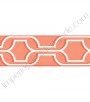 PÁG. 031 - Faixa Vinílica Bistrô (Americano) para Papel de Parede - Desenho (Coral)