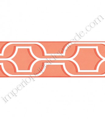 PÁG. 031 - Faixa Vinílica Bistrô (Americano) para Papel de Parede - Desenho (Coral)