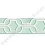 PÁG. 033 - Faixa Vinílica Bistrô (Americano) para Papel de Parede - Desenho (Azul/Branco)