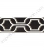 PÁG. 039 - Faixa Vinílica Bistrô (Americano) para Papel de Parede - Desenho (Preto/Branco)