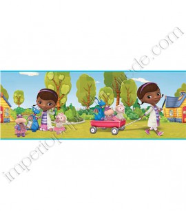 PÁG. 043 - Faixa Vinílica Decorativa Disney York II (Americano) - Doutora McStuffins (Colorido)