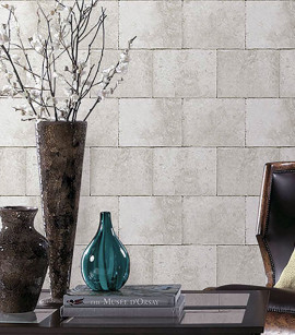 PÁG. 05 - Papel de Parede Vinílico Modern Rustic (Americano) - Ardosia (Cinza/Marrom)