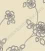 PÁG. 05 - Papel de Parede Vinílico Motivi (Italiano) - Floral (Bege/ Prata/ Preto/ Detalhes Metalizados)
