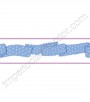 PÁG. 059 - Faixa Vinílica Girl Power (Americano) - Fita Poá (Branco/ Azul/ Lilás)