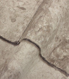 PÁG. 06 - Papel de Parede Vinílico Modern Rustic (Americano) - Ardosia (Tons de Marrom/Branco)