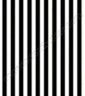 PÁG. 08 - Papel de Parede Vinílico Ashford Stripes (Americano) - Listras (Preto/ Branco/ Prata)