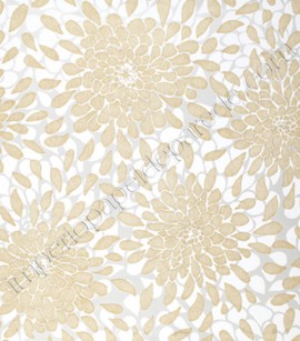 PÁG. 08 - Papel de Parede Vinílico Risky Business (Americano) - Floral (Branco/ Prata/ Detalhes com Glitter Dourado)