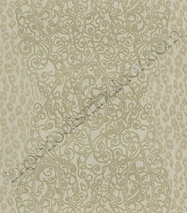 PÁG. 08 - Papel de Parede Vinílico Roberto Cavalli 3 (Italiano) - Colonial (Bege Acinzentado/ Dourado/ Detalhes com Relevo e Brilho Glitter)