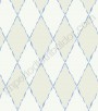 PÁG. 082 - Papel de Parede Vinílico Girl Power (Americano) - Treliças (Azul/ Branco/ Pérola)