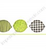 PÁG. 084 - Faixa Vinílica Bistrô (Americano) para Papel de Parede - Limões (Verde/Preto)